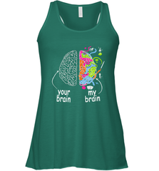 Neurodiversity brain Gift idea for Dyslexia ADHD Autism ASD Women's Racerback Tank Women's Racerback Tank - skytshirtshop