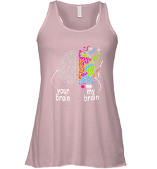 Neurodiversity brain Gift idea for Dyslexia ADHD Autism ASD Women's Racerback Tank Women's Racerback Tank - skytshirtshop