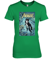Marvel Namor Avengers Comic Cover Women's Premium T-Shirt Women's Premium T-Shirt - skytshirtshop