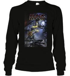 Marvel Comixology Black Widow Madame Of Masque Comic Cover Long Sleeve T-Shirt