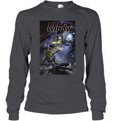 Marvel Comixology Black Widow Madame Of Masque Comic Cover Long Sleeve T-Shirt Long Sleeve T-Shirt - skytshirtshop