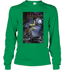 Marvel Comixology Black Widow Madame Of Masque Comic Cover Long Sleeve T-Shirt Long Sleeve T-Shirt - skytshirtshop