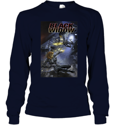 Marvel Comixology Black Widow Madame Of Masque Comic Cover Long Sleeve T-Shirt