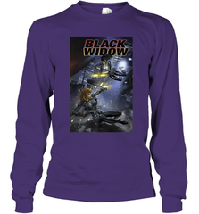 Marvel Comixology Black Widow Madame Of Masque Comic Cover Long Sleeve T-Shirt Long Sleeve T-Shirt - skytshirtshop