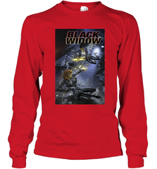Marvel Comixology Black Widow Madame Of Masque Comic Cover Long Sleeve T-Shirt Long Sleeve T-Shirt - skytshirtshop