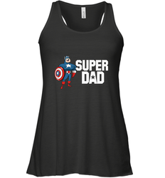 Marvel Father's Day Captain America Super Dad Portrait Women's Racerback Tank