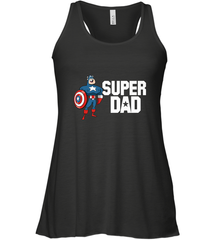 Marvel Father's Day Captain America Super Dad Portrait Women's Racerback Tank Women's Racerback Tank - skytshirtshop