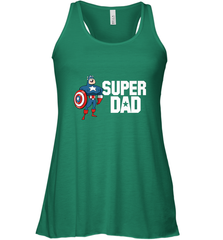 Marvel Father's Day Captain America Super Dad Portrait Women's Racerback Tank Women's Racerback Tank - skytshirtshop