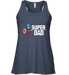 Marvel Father's Day Captain America Super Dad Portrait Women's Racerback Tank Women's Racerback Tank - skytshirtshop