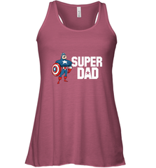 Marvel Father's Day Captain America Super Dad Portrait Women's Racerback Tank Women's Racerback Tank - skytshirtshop