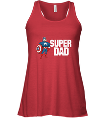 Marvel Father's Day Captain America Super Dad Portrait Women's Racerback Tank Women's Racerback Tank - skytshirtshop