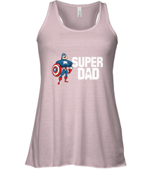 Marvel Father's Day Captain America Super Dad Portrait Women's Racerback Tank Women's Racerback Tank - skytshirtshop