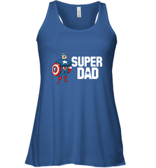 Marvel Father's Day Captain America Super Dad Portrait Women's Racerback Tank Women's Racerback Tank - skytshirtshop