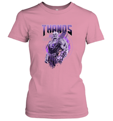 Marvel Infinity War Thanos Purple Distressed Women's T-Shirt Women's T-Shirt - skytshirtshop