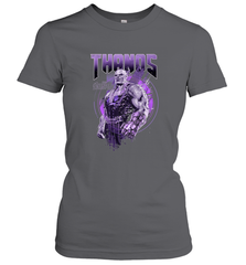 Marvel Infinity War Thanos Purple Distressed Women's T-Shirt Women's T-Shirt - skytshirtshop