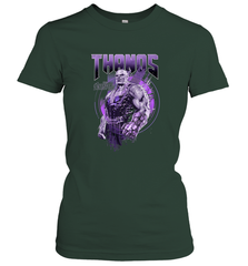 Marvel Infinity War Thanos Purple Distressed Women's T-Shirt Women's T-Shirt - skytshirtshop