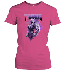 Marvel Infinity War Thanos Purple Distressed Women's T-Shirt Women's T-Shirt - skytshirtshop