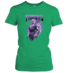 Marvel Infinity War Thanos Purple Distressed Women's T-Shirt Women's T-Shirt - skytshirtshop