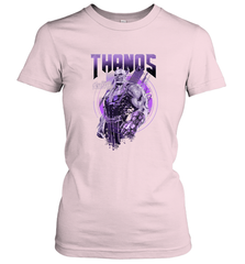 Marvel Infinity War Thanos Purple Distressed Women's T-Shirt Women's T-Shirt - skytshirtshop