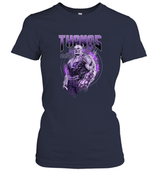 Marvel Infinity War Thanos Purple Distressed Women's T-Shirt