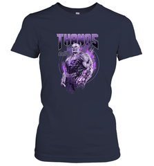 Marvel Infinity War Thanos Purple Distressed Women's T-Shirt Women's T-Shirt - skytshirtshop