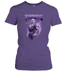 Marvel Infinity War Thanos Purple Distressed Women's T-Shirt Women's T-Shirt - skytshirtshop