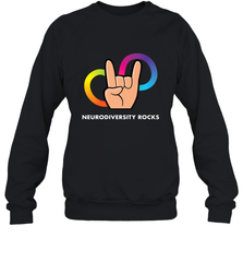 Neurodiversity Rocks Shirt Brain Autism Awareness Crewneck Sweatshirt Crewneck Sweatshirt - skytshirtshop