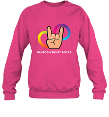 Neurodiversity Rocks Shirt Brain Autism Awareness Crewneck Sweatshirt Crewneck Sweatshirt - skytshirtshop