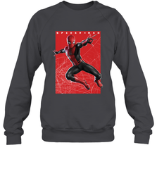 Marvel Spider Man Far From Home Web Swinging Poster Crewneck Sweatshirt Crewneck Sweatshirt - skytshirtshop