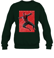 Marvel Spider Man Far From Home Web Swinging Poster Crewneck Sweatshirt Crewneck Sweatshirt - skytshirtshop