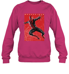 Marvel Spider Man Far From Home Web Swinging Poster Crewneck Sweatshirt Crewneck Sweatshirt - skytshirtshop