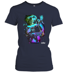 Marvel Infinity War Thor Rocket Groot Neon Women's T-Shirt