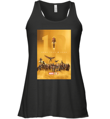 Marvel Studios 10 Years of Heroes Poster Women's Racerback Tank Women's Racerback Tank - skytshirtshop