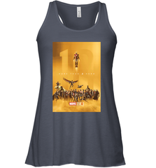 Marvel Studios 10 Years of Heroes Poster Women's Racerback Tank Women's Racerback Tank - skytshirtshop