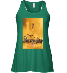 Marvel Studios 10 Years of Heroes Poster Women's Racerback Tank Women's Racerback Tank - skytshirtshop