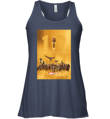 Marvel Studios 10 Years of Heroes Poster Women's Racerback Tank Women's Racerback Tank - skytshirtshop