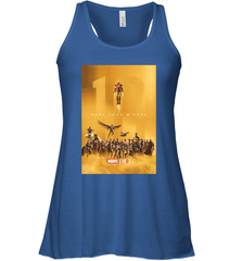 Marvel Studios 10 Years of Heroes Poster Women's Racerback Tank Women's Racerback Tank - skytshirtshop