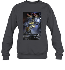 Marvel Comixology Black Widow Madame Of Masque Comic Cover Crewneck Sweatshirt Crewneck Sweatshirt - skytshirtshop