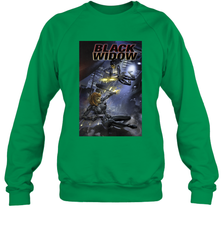 Marvel Comixology Black Widow Madame Of Masque Comic Cover Crewneck Sweatshirt Crewneck Sweatshirt - skytshirtshop