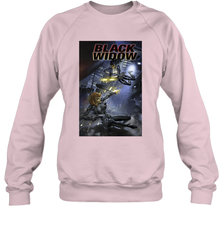Marvel Comixology Black Widow Madame Of Masque Comic Cover Crewneck Sweatshirt Crewneck Sweatshirt - skytshirtshop