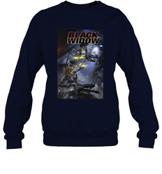 Marvel Comixology Black Widow Madame Of Masque Comic Cover Crewneck Sweatshirt