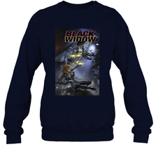 Marvel Comixology Black Widow Madame Of Masque Comic Cover Crewneck Sweatshirt Crewneck Sweatshirt - skytshirtshop
