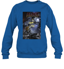 Marvel Comixology Black Widow Madame Of Masque Comic Cover Crewneck Sweatshirt Crewneck Sweatshirt - skytshirtshop