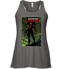 Marvel Miles Morales_ Spider Man Comic Cover Women's Racerback Tank Women's Racerback Tank - skytshirtshop