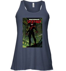 Marvel Miles Morales_ Spider Man Comic Cover Women's Racerback Tank Women's Racerback Tank - skytshirtshop