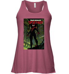 Marvel Miles Morales_ Spider Man Comic Cover Women's Racerback Tank Women's Racerback Tank - skytshirtshop