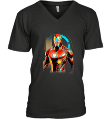 Marvel Infinity War Iron Man Digital Pose Men's V-Neck Men's V-Neck - skytshirtshop