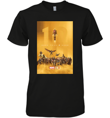Marvel Studios 10 Years of Heroes Poster Men's Premium T-Shirt Men's Premium T-Shirt - skytshirtshop