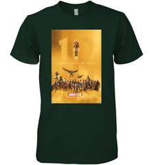 Marvel Studios 10 Years of Heroes Poster Men's Premium T-Shirt Men's Premium T-Shirt - skytshirtshop
