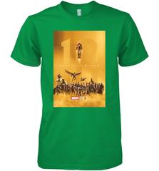 Marvel Studios 10 Years of Heroes Poster Men's Premium T-Shirt Men's Premium T-Shirt - skytshirtshop